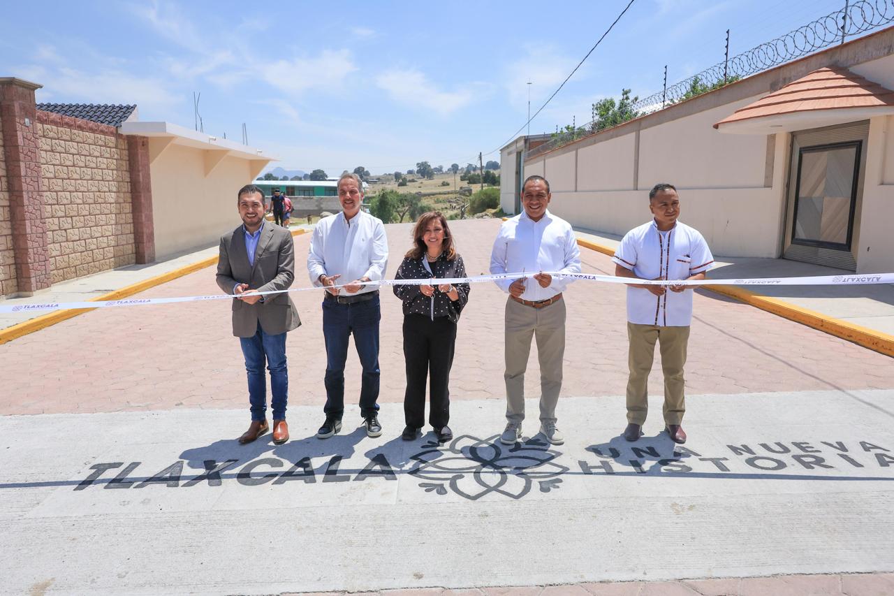 Entrega gobernadora obras en Huamantla; destaca inversión acumulada de 277 mdp